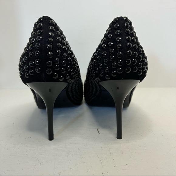 Karen Millen Black Studded Heels Size 7.5 - Picture 8 of 12